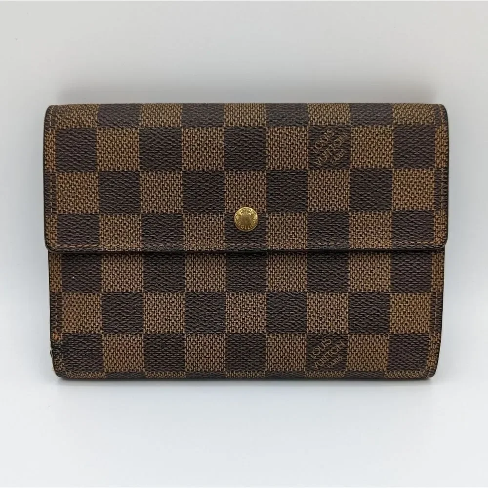 Louis Vuitton Damier Ebene Porte-Tresor Etui Papier Wallet